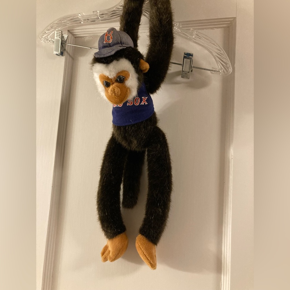 Boston Red Sox - Brown Hanging Vintage Monkey Plush - Attachable Paws - MLB